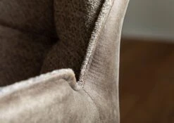 Chaise Pivotante 61x65x89 Brun / Gris-brun HENRI #102 -Massivmoebel24 51 151 515 1002 05