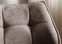 Chaise Pivotante 61x65x89 Brun / Gris-brun HENRI #102 -Massivmoebel24 51 151 515 1002 06