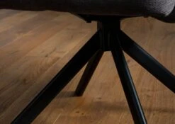 Chaise Pivotante 60x67x91 Gris Foncé / Gris FABIAN #110 -Massivmoebel24 51 151 515 1100 06