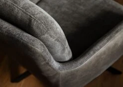 Chaise Pivotante 60x67x91 Gris Foncé / Gris FABIAN #110 -Massivmoebel24 51 151 515 1100 07