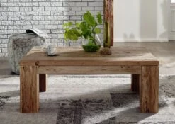 Table Basse 120x80 Teck Brut Teck Naturel BASSANO #105 -Massivmoebel24 54 200 711 0005 4