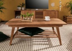 Table Basse 120x60 Teck Brut Teck Naturel BUTON #109 -Massivmoebel24 54 200 720 0009 3