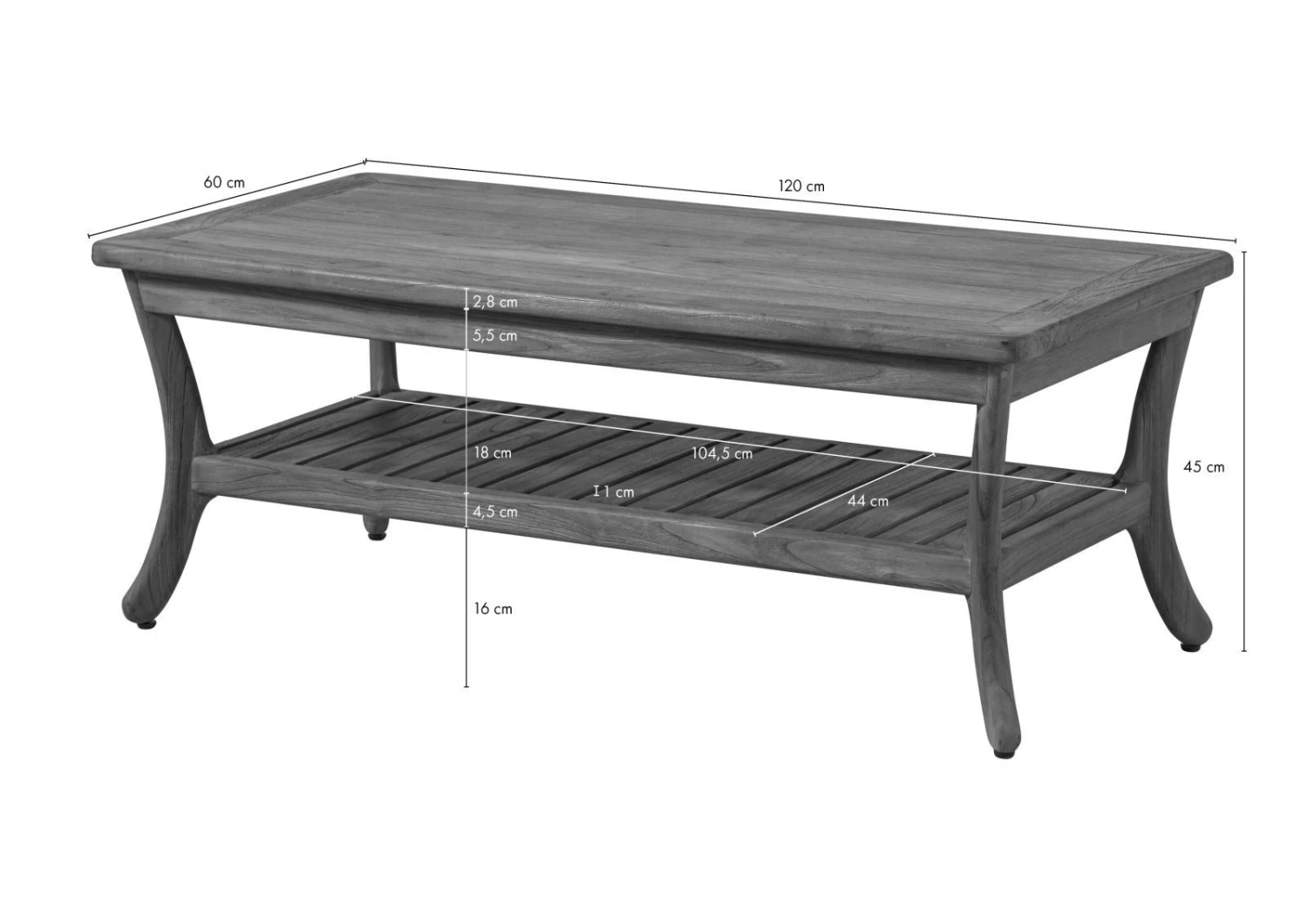 Table Basse 120x60 Teck Brut Teck Naturel BUTON #107 7 Table Basse 120x60 Teck Brut Teck Naturel BUTON #107 – Image 7