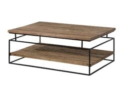 Table Basse 120x80x45 En Bois De Teck Brun COLLECTION LOUNGE #21 -Massivmoebel24 54 200 960 0021 11