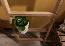 Échelle Porte-serviette 50x5 Teck Brut Teck Naturel BASSANO #134 10 Échelle Porte-serviette 50x5 Teck Brut Teck Naturel BASSANO #134 -Massivmoebel24 54 900 720 0005 3