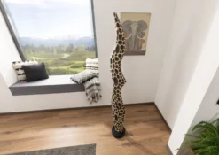 Colonne En Bois 30x30 Suar Laqué Bois Naturel Objet Décoratif UNIKA #175 -Massivmoebel24 54 900 901 0075 3