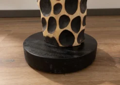 Colonne En Bois 30x30 Suar Laqué Bois Naturel Objet Décoratif UNIKA #175 -Massivmoebel24 54 900 901 0075 4