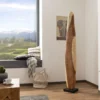 Colonne En Bois 30x30 Suar Laqué Bois Naturel Objet Décoratif UNIKA #177