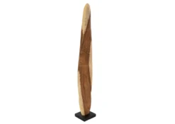 Colonne En Bois 30x30 Suar Laqué Bois Naturel Objet Décoratif UNIKA #177 -Massivmoebel24 54 900 901 0077 9