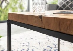 Table Basse 60x60 Teck Laqué Teck Naturel UNIKA #185 10 Table Basse 60x60 Teck Laqué Teck Naturel UNIKA #185 -Massivmoebel24 54 900 901 0085 4