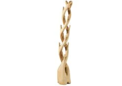 Portemanteau Suar 28x28x190 Naturel Laqué UNIKA #193 -Massivmoebel24 54 900 901 0093 02