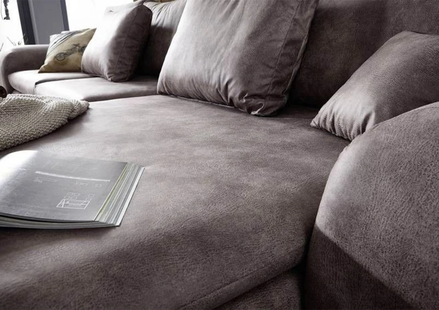 Canapé D'angle 330x178 Gris SOFAS 5 Canapé D'angle 330x178 Gris SOFAS – Image 5