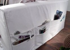 Canapé Profondeur XXL 240x144 Blanc SOFAS -Massivmoebel24 68 920 100 0014 5