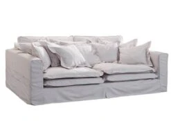 Canapé Profondeur XXL 240x144 Blanc SOFAS -Massivmoebel24 68 920 100 0014 9