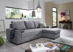 Canapé D'angle 238x164 Gris SOFAS