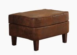 Repose-pied 56x67 100% Polyester Brun CHESTERFIELD 13 Repose-pied 56x67 100% Polyester Brun CHESTERFIELD -Massivmoebel24 68 920 100 0035 09