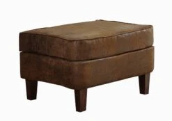 Repose-pied 56x67 100% Polyester Brun CHESTERFIELD 12 Repose-pied 56x67 100% Polyester Brun CHESTERFIELD -Massivmoebel24 68 920 100 0035 6