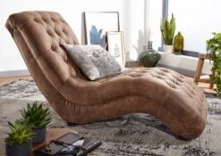 Fauteuil 67x159 Brun Clair SOFAS #90 -Massivmoebel24 68 920 100 0090 3