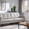 Canapé 214x88 Gris Taupe 2 Places SOFAS #104
