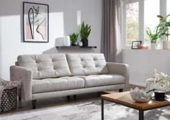 Canapé 214x88 Gris Taupe 2 Places SOFAS #104