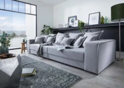 Canapé Profondeur XXL 289x110 Gris SOFAS #129