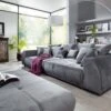 Canapé Profondeur XXL 310x140 Gris SOFAS #135