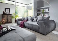 Canapé Profondeur XXL 310x140 Gris SOFAS #135