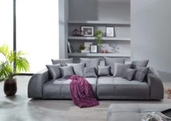 Canapé Profondeur XXL 310x140 Gris SOFAS #135 -Massivmoebel24 68 920 100 0135 3