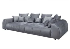 Canapé Profondeur XXL 310x140 Gris SOFAS #135 -Massivmoebel24 68 920 100 0135 9