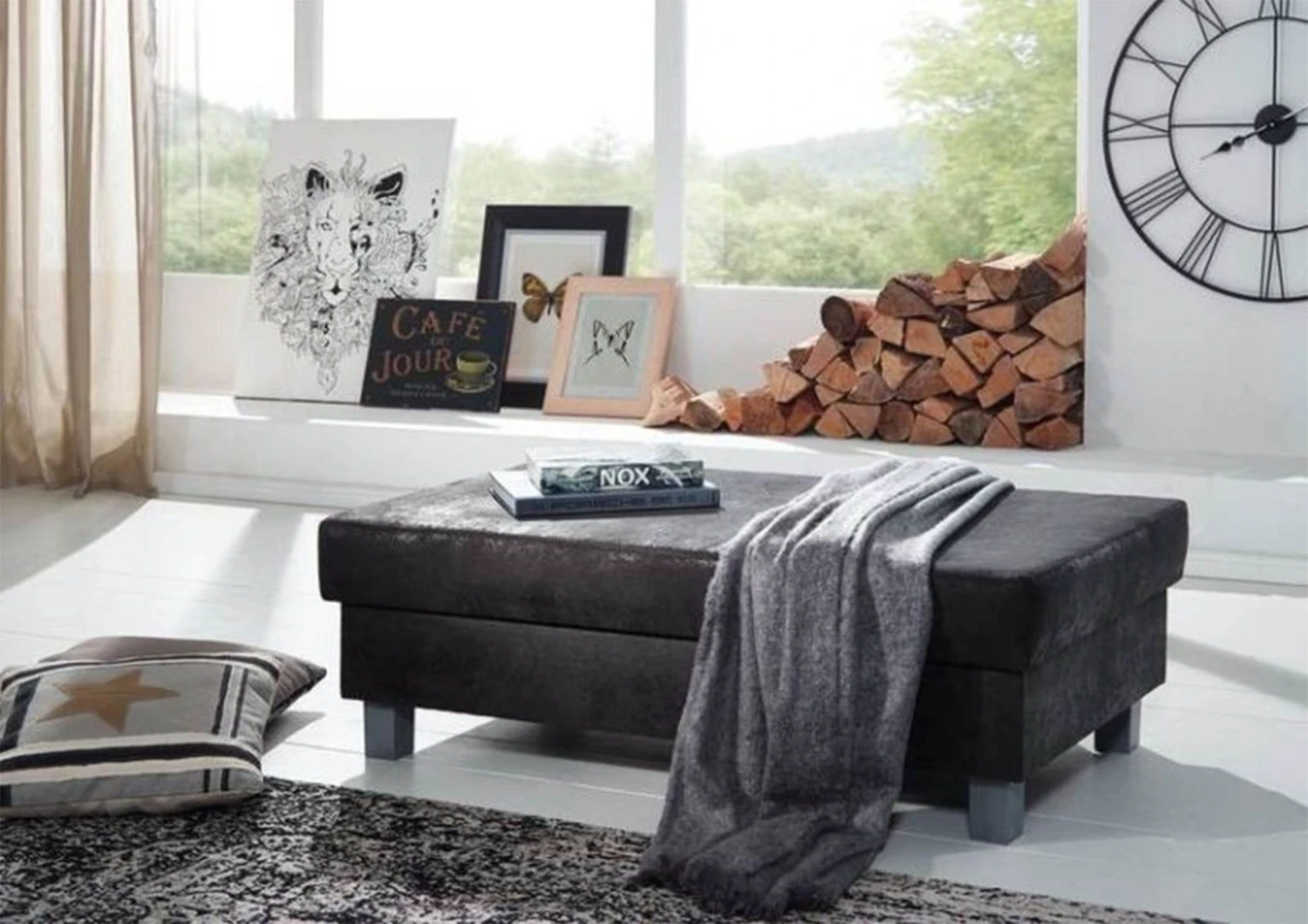 Canapé D'angle Incl. Repose-pied 230x160 Gris SOFAS 3 Canapé D'angle Incl. Repose-pied 230x160 Gris SOFAS – Image 3