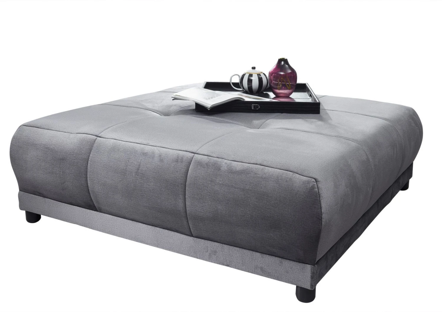 Canapé Profondeur XXL Incl. Repose-pied Gris SOFAS #180 10 Canapé Profondeur XXL Incl. Repose-pied Gris SOFAS #180 – Image 10