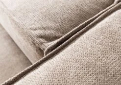 Canapé D?angle 3 Places En Polyester Beige BRUGGE -Massivmoebel24 68 920 100 0181 6