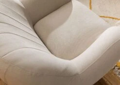 Fauteuil En Polyester Beige HOLMA 12 Fauteuil En Polyester Beige HOLMA -Massivmoebel24 68 920 100 0187 4
