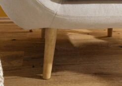 Fauteuil En Polyester Beige HOLMA 15 Fauteuil En Polyester Beige HOLMA -Massivmoebel24 68 920 100 0187 7