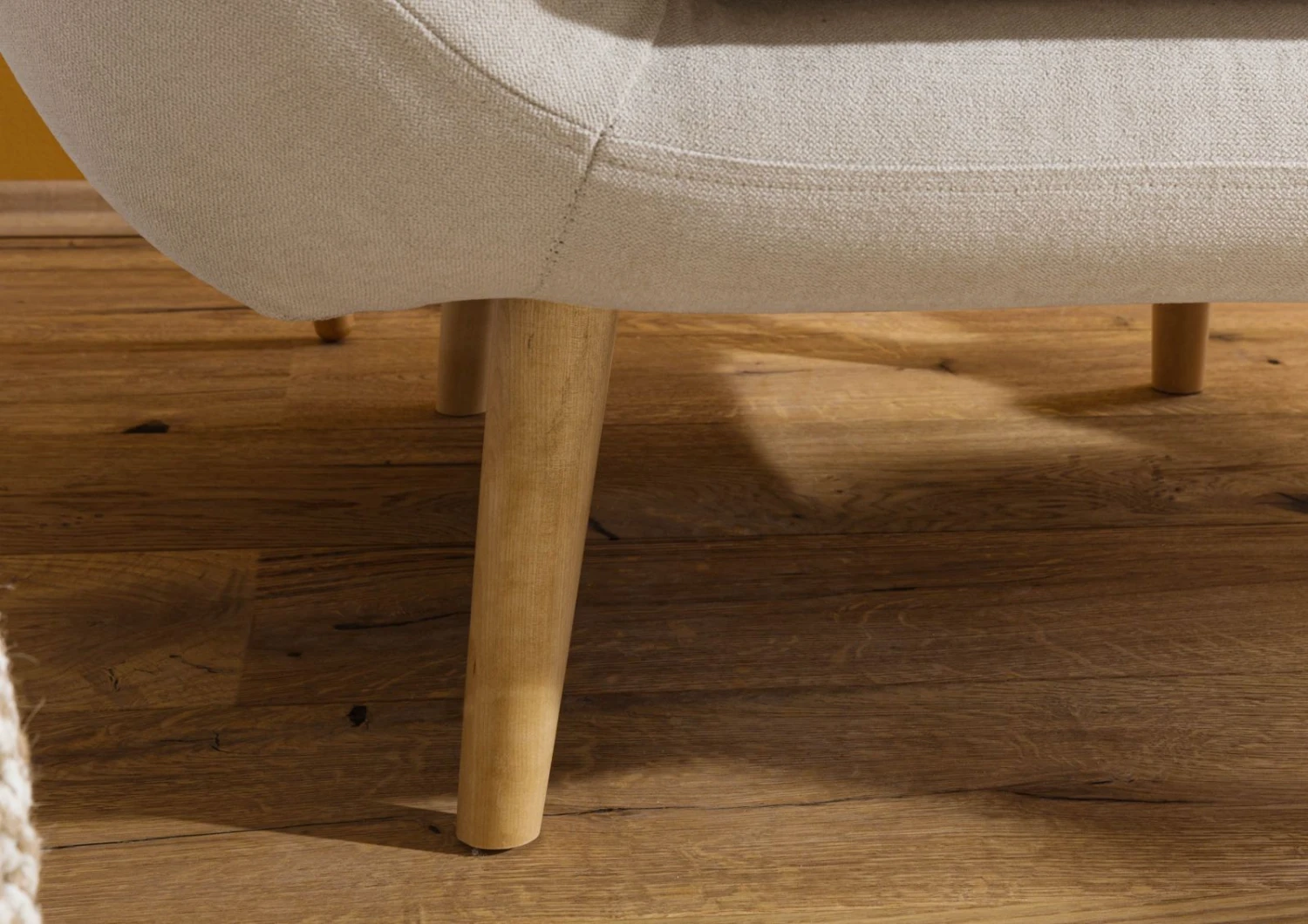 Fauteuil En Polyester Beige HOLMA 7 Fauteuil En Polyester Beige HOLMA – Image 7