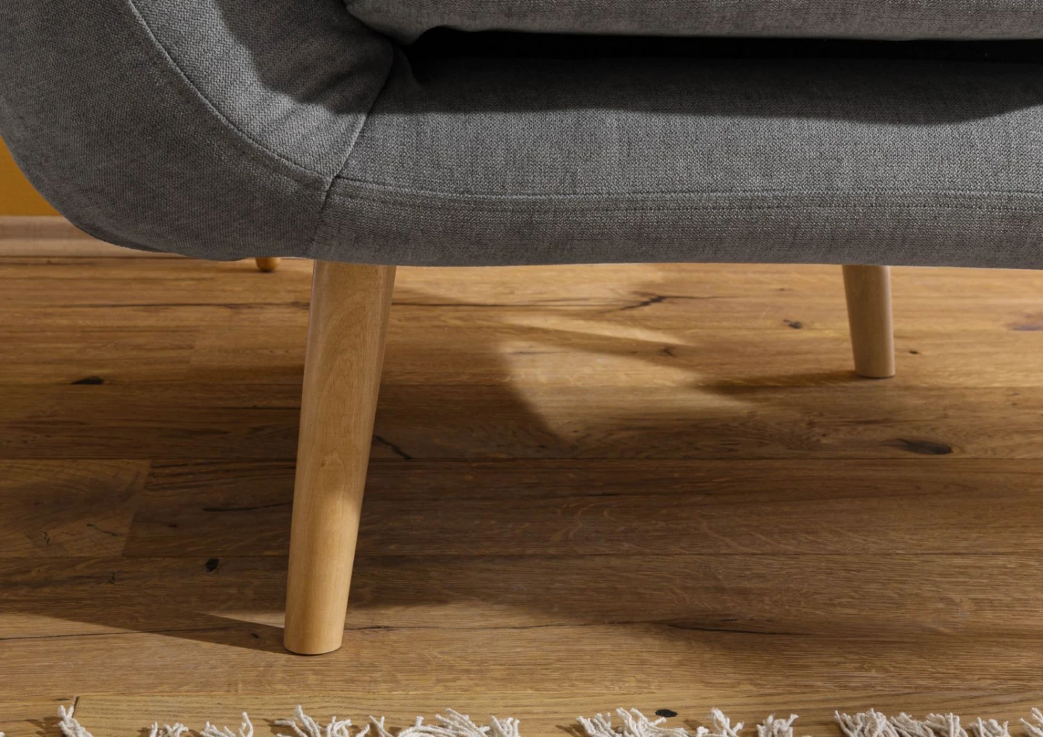 Fauteuil En Polyester Gris HOLMA 7 Fauteuil En Polyester Gris HOLMA – Image 7