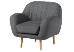 Fauteuil En Polyester Gris HOLMA 17 Fauteuil En Polyester Gris HOLMA -Massivmoebel24 68 920 100 0188 9