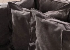 Canapé 2 Places En Polyester Gris Taupe SYLT -Massivmoebel24 68 920 100 0193 5