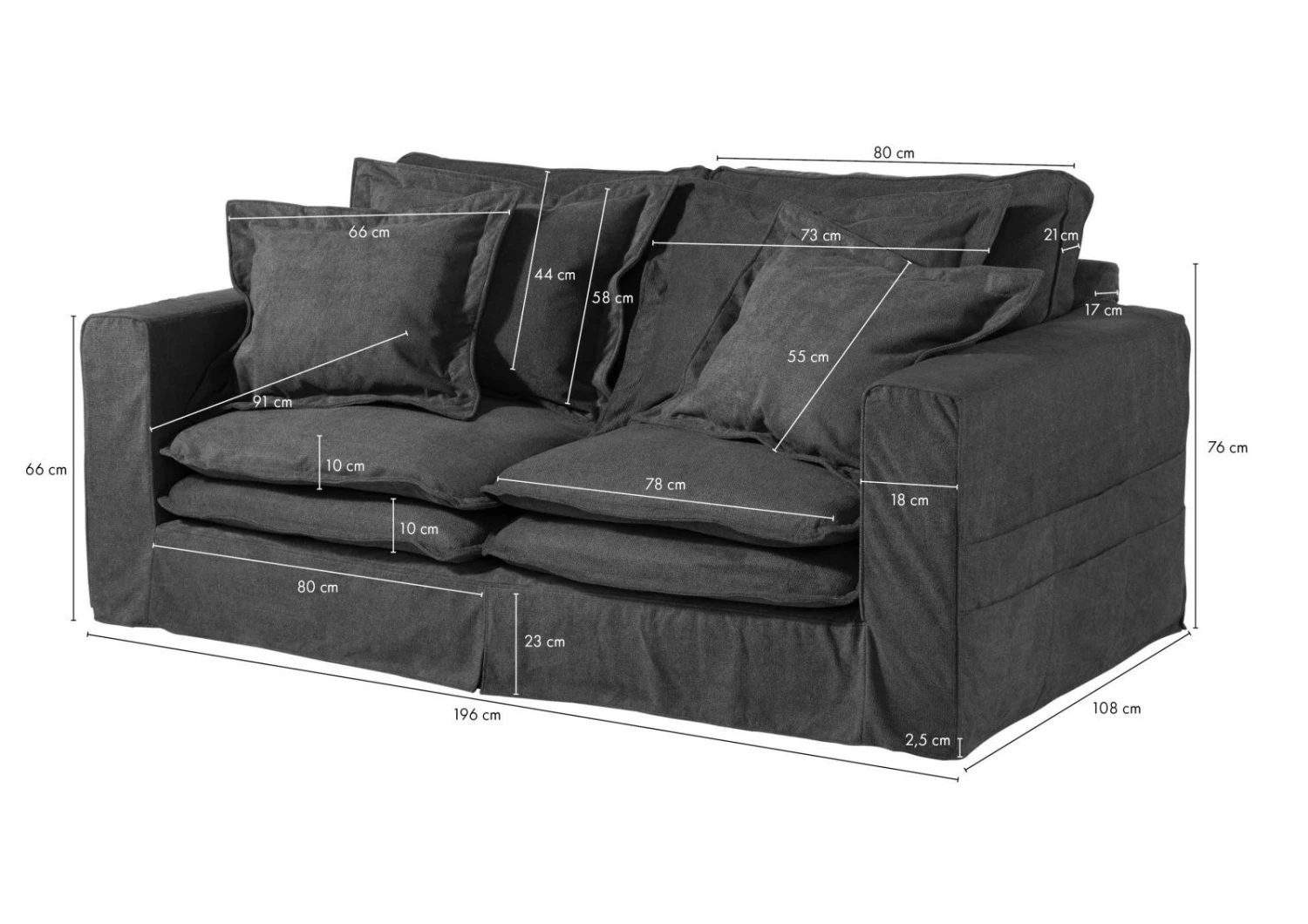 Canapé 2 Places En Polyester Vert KINGSTON 8 Canapé 2 Places En Polyester Vert KINGSTON – Image 8